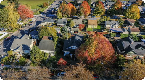 Aerial View of Houses